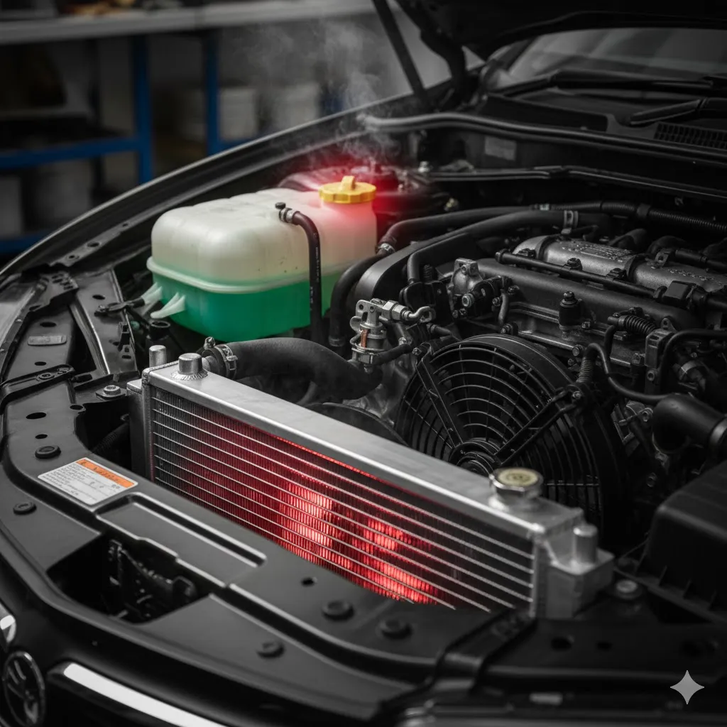 داغ شدن موتور ماشین