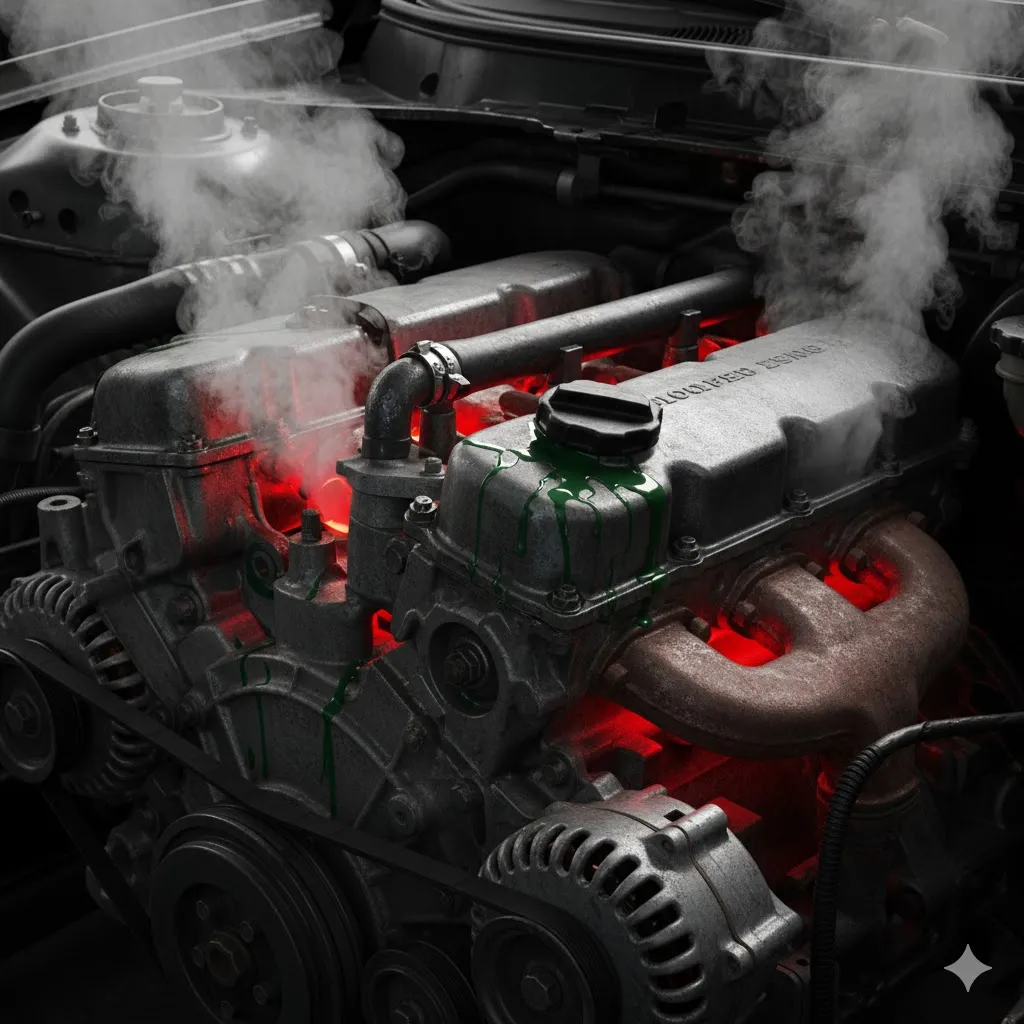 داغ شدن موتور ماشین